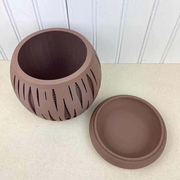 Modern Geometric Planter, Split Planter Pot, Cutout Design, Indoor Flower Pot - Picture 8 of 10